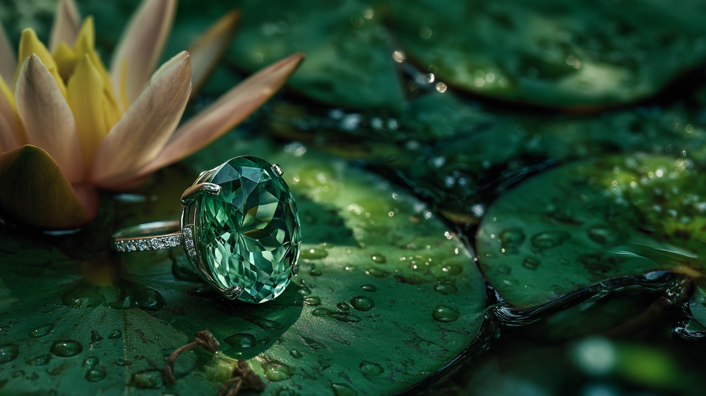 Green sapphire: tea, lotus and oud